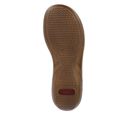 Rieker Ladies Elastic Strap Flat Sandal