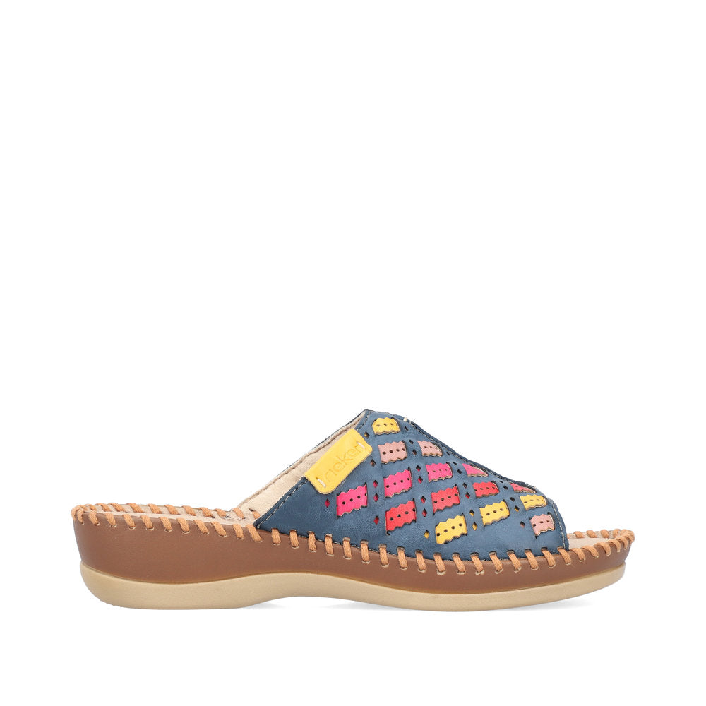 Rieker Ladies Woven Backless Sandal