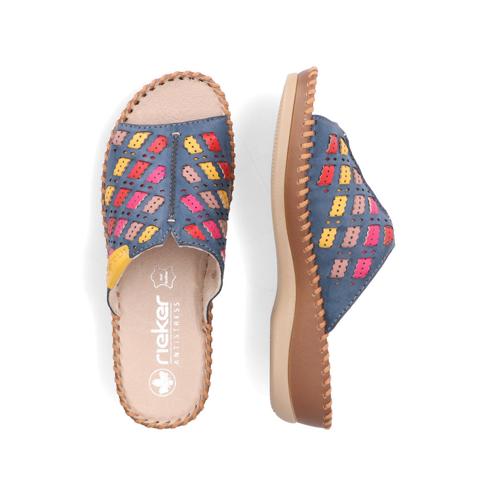 Rieker Ladies Woven Backless Sandal