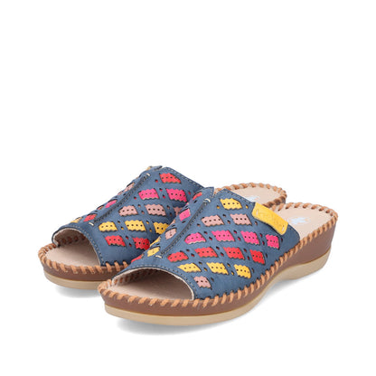 Rieker Ladies Woven Backless Sandal