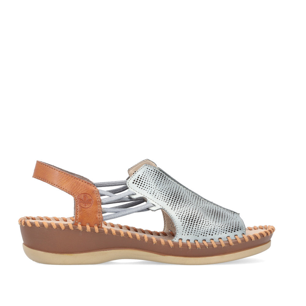 Rieker Ladies Elastic Strap Full Front Sandal
