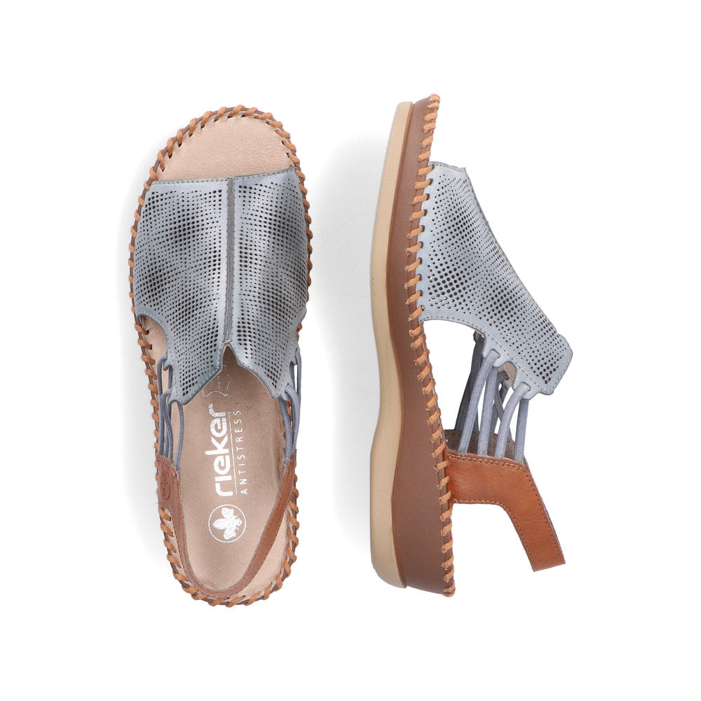Rieker Ladies Elastic Strap Full Front Sandal