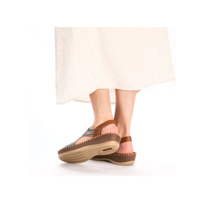 Rieker Ladies Elastic Strap Full Front Sandal
