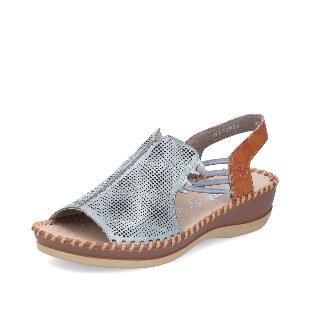 Rieker Ladies Elastic Strap Full Front Sandal