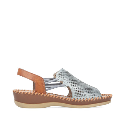 Rieker Ladies Elastic Strap Full Front Sandal