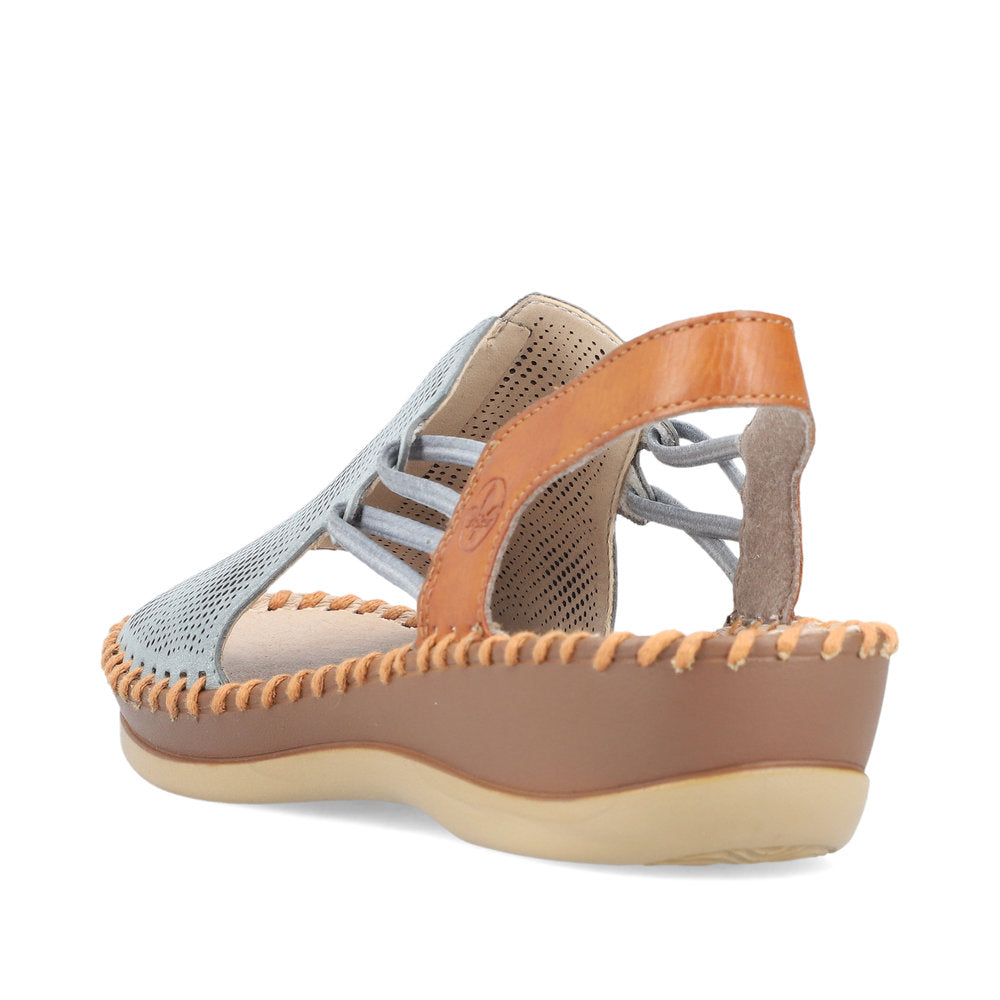 Rieker Ladies Elastic Strap Full Front Sandal