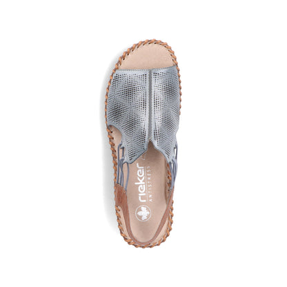 Rieker Ladies Elastic Strap Full Front Sandal