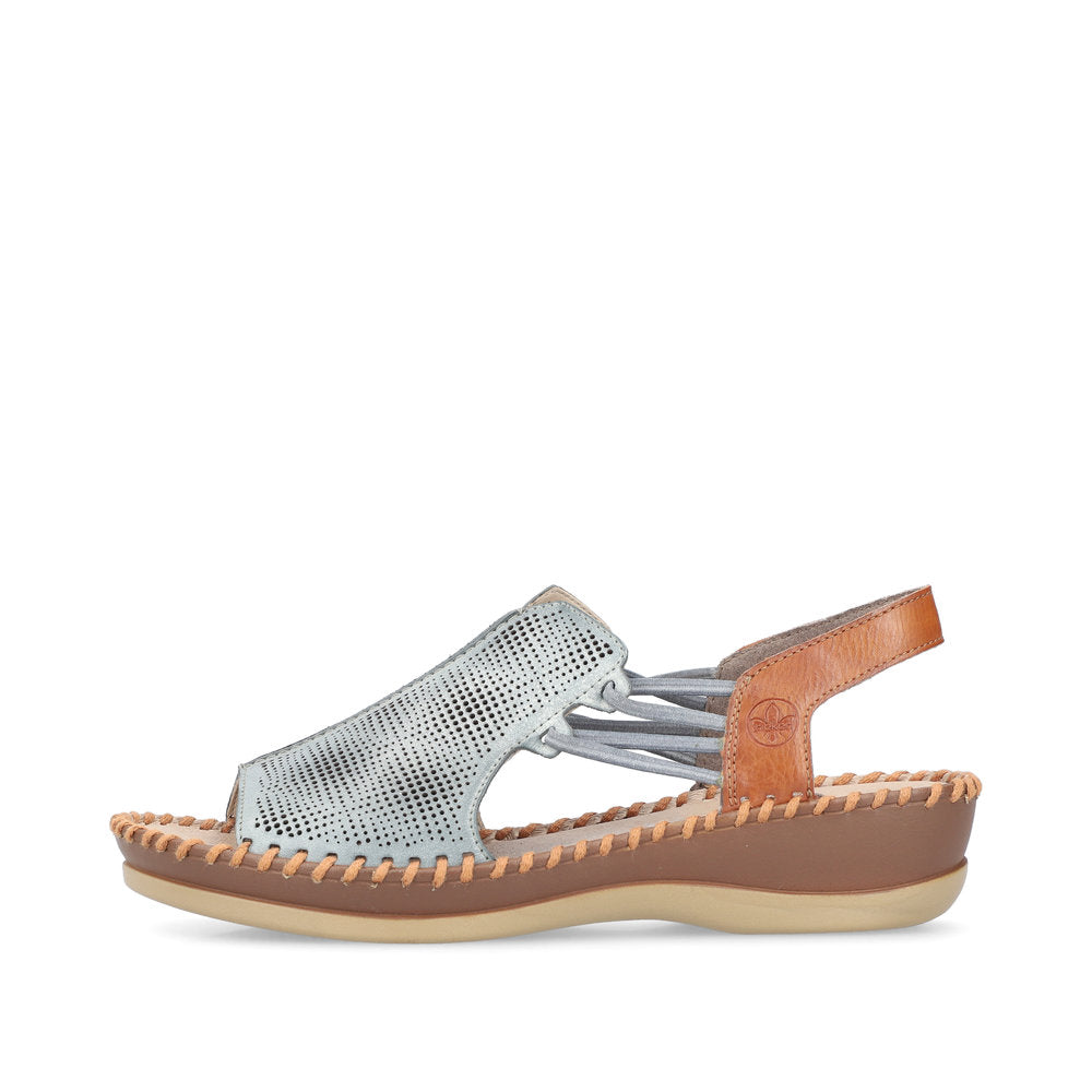 Rieker Ladies Elastic Strap Full Front Sandal
