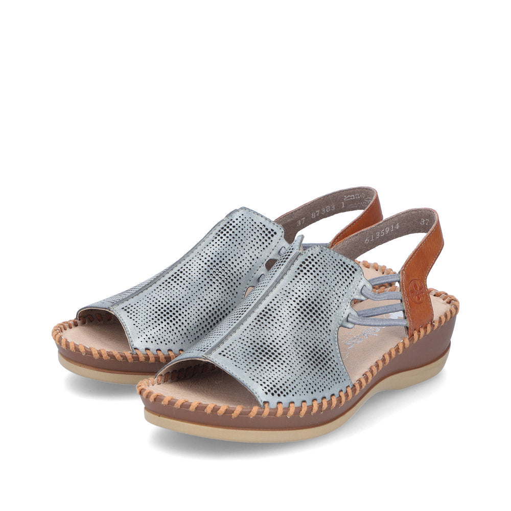 Rieker Ladies Elastic Strap Full Front Sandal
