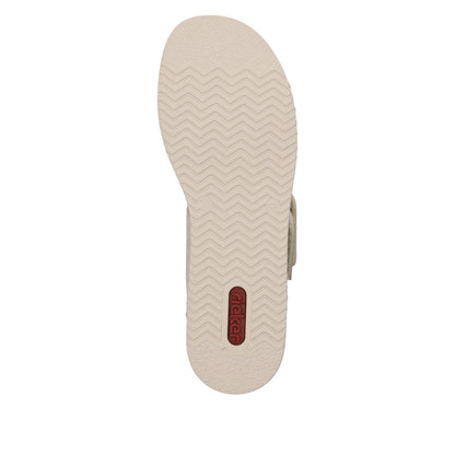Rieker Ladies Flatform Adjustable Sandal