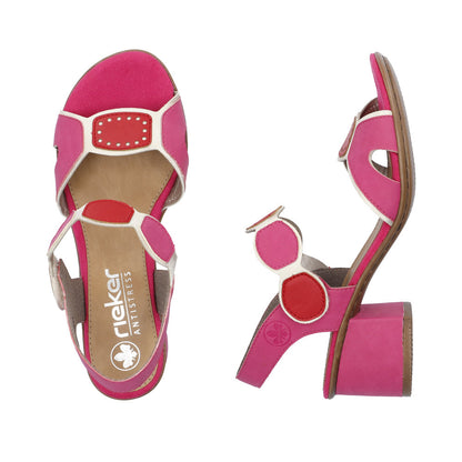 Rieker ladies Block Heel Dress Sandal