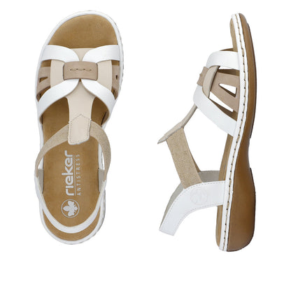 Rieker Ladies Flat Heel Sandal
