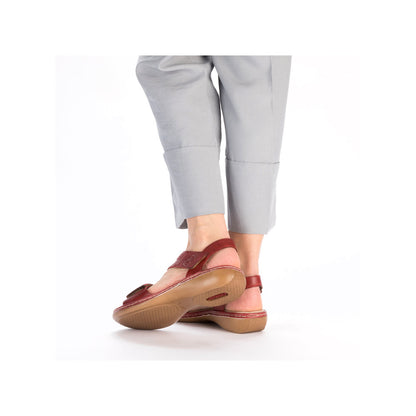 Rieker Ladies Cross Strap Velcro Sandal