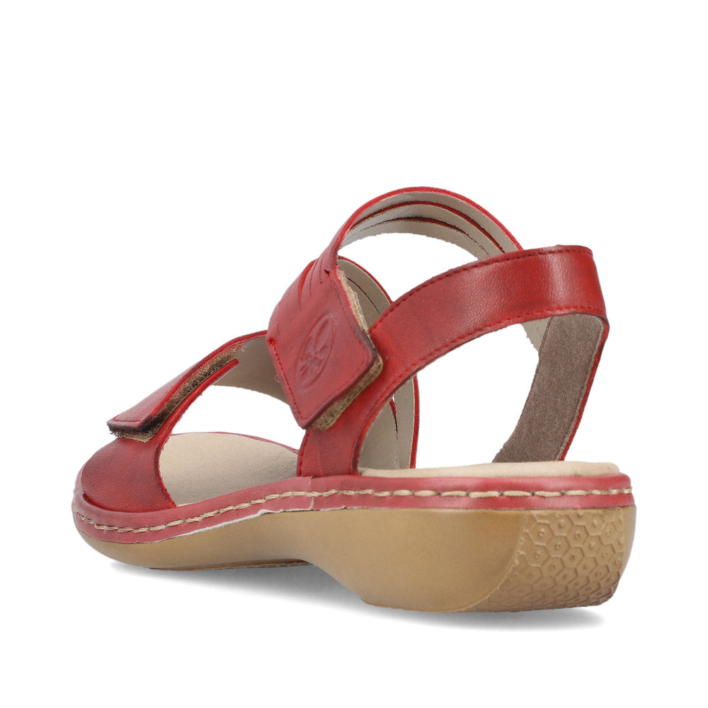 Rieker Ladies Cross Strap Velcro Sandal