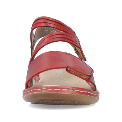 Rieker Ladies Cross Strap Velcro Sandal