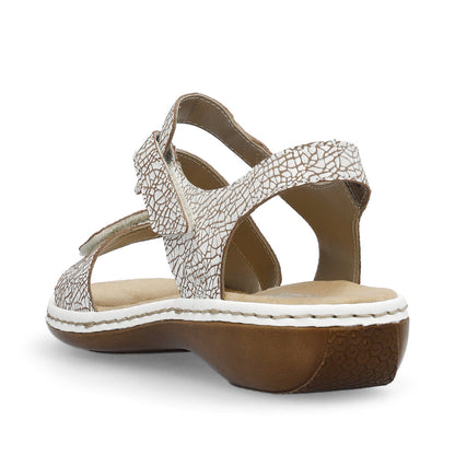 Rieker Ladies Velcro Cross Strap Sandal