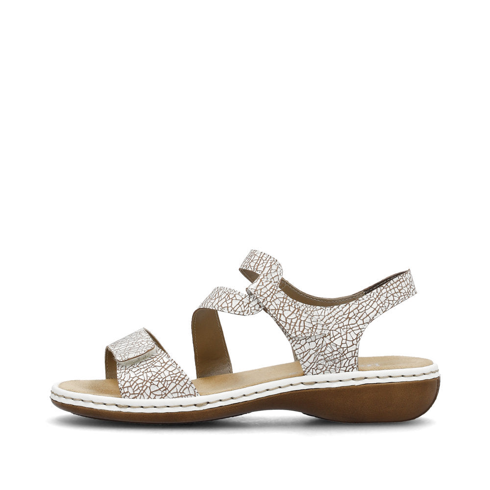 Rieker Ladies Velcro Cross Strap Sandal