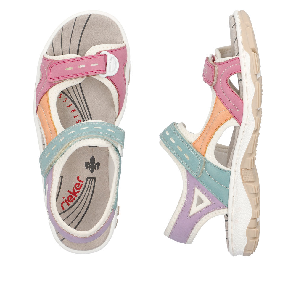 Rieker Ladies Multi Coloured Walking Sandal