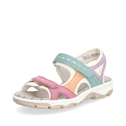 Rieker Ladies Multi Coloured Walking Sandal