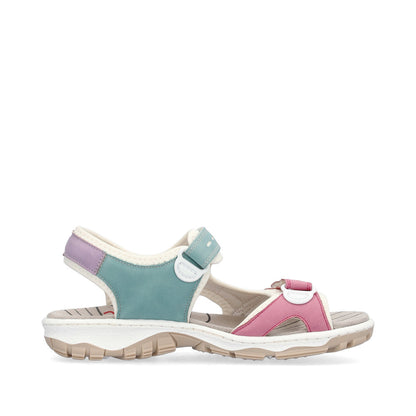Rieker Ladies Multi Coloured Walking Sandal