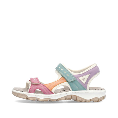 Rieker Ladies Multi Coloured Walking Sandal