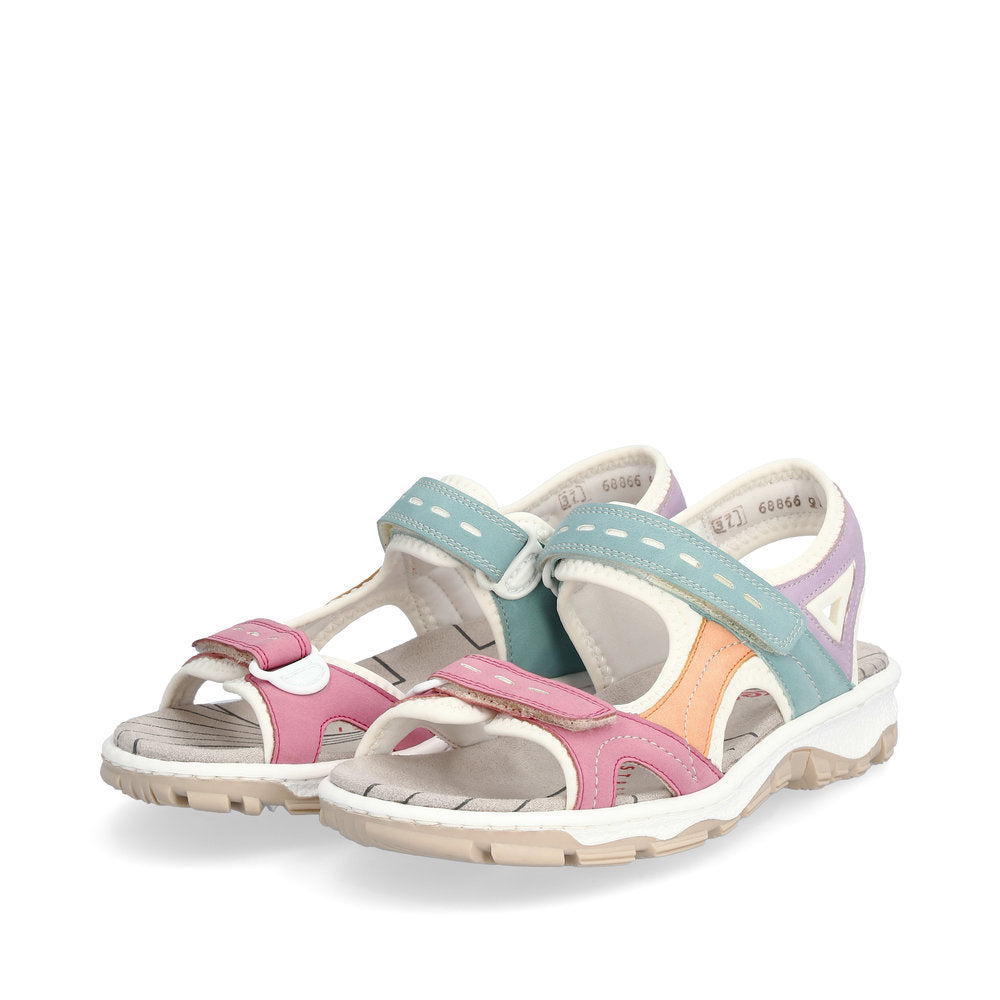 Rieker Ladies Multi Coloured Walking Sandal