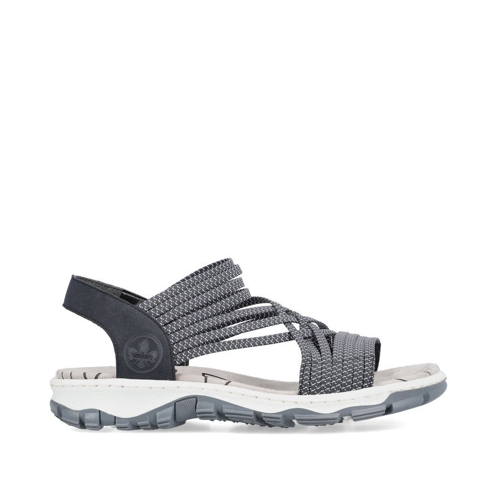 Rieker Ladies Elastic Strap Walking Sandal
