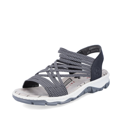 Rieker Ladies Elastic Strap Walking Sandal
