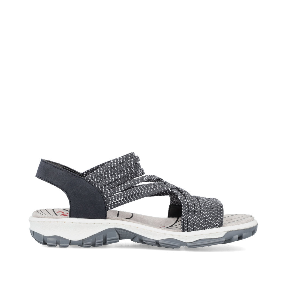 Rieker Ladies Elastic Strap Walking Sandal
