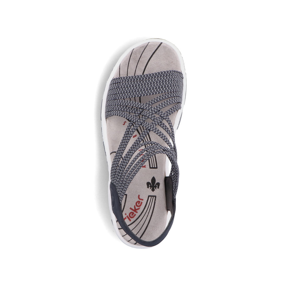 Rieker Ladies Elastic Strap Walking Sandal