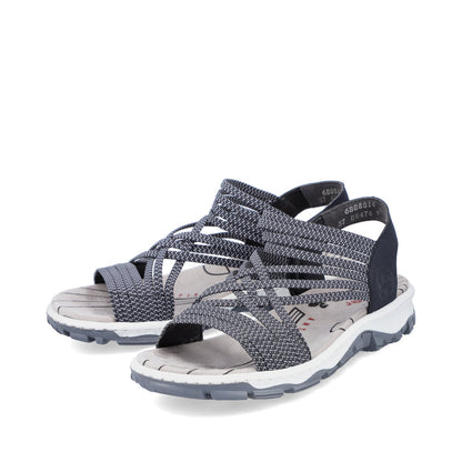 Rieker Ladies Elastic Strap Walking Sandal