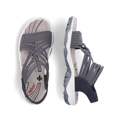 Rieker Ladies Elastic Strap Walking Sandal