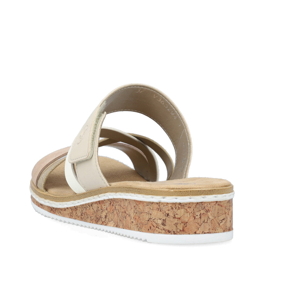 Rieker Ladies Multi Strap Backless Sandal