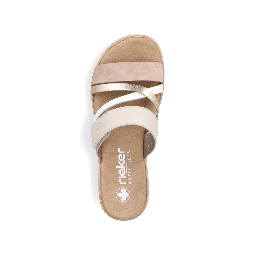 Rieker Ladies Multi Strap Backless Sandal