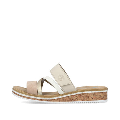 Rieker Ladies Multi Strap Backless Sandal