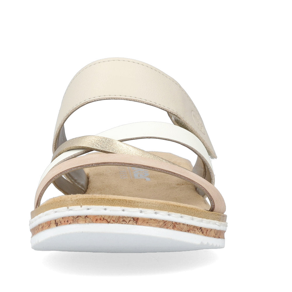 Rieker Ladies Multi Strap Backless Sandal
