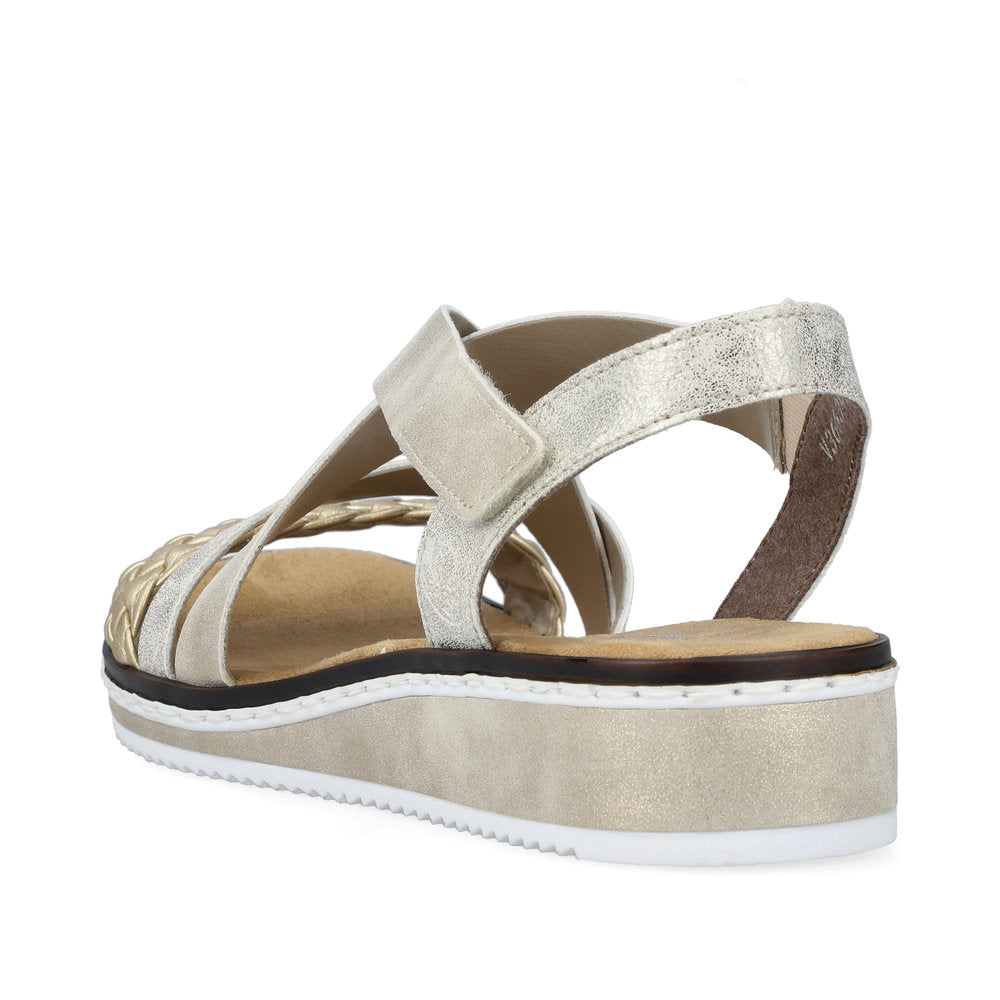 Rieker Ladies Multi Strap Cross Over Sandal