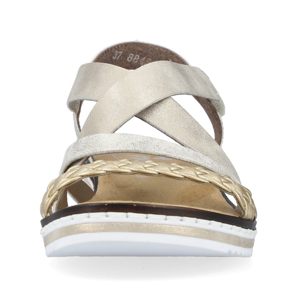 Rieker Ladies Multi Strap Cross Over Sandal