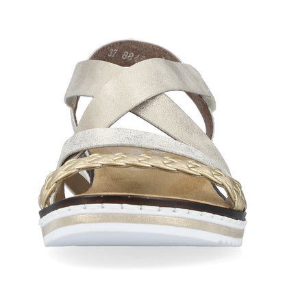 Rieker Ladies Multi Strap Cross Over Sandal