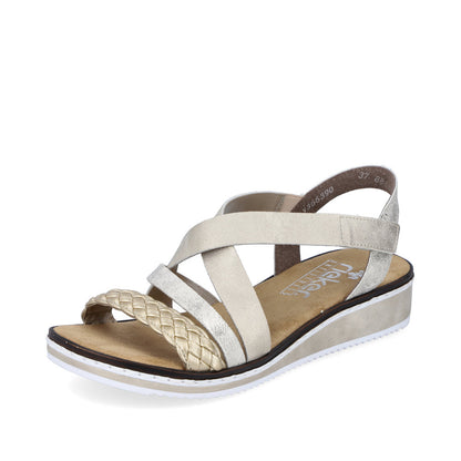 Rieker Ladies Multi Strap Cross Over Sandal