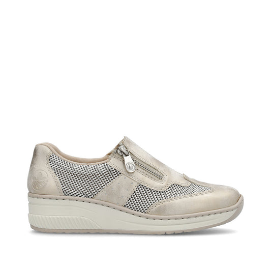 Rieker Ladies Zip Side Casual Shoe