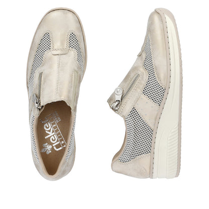 Rieker Ladies Zip Side Casual Shoe