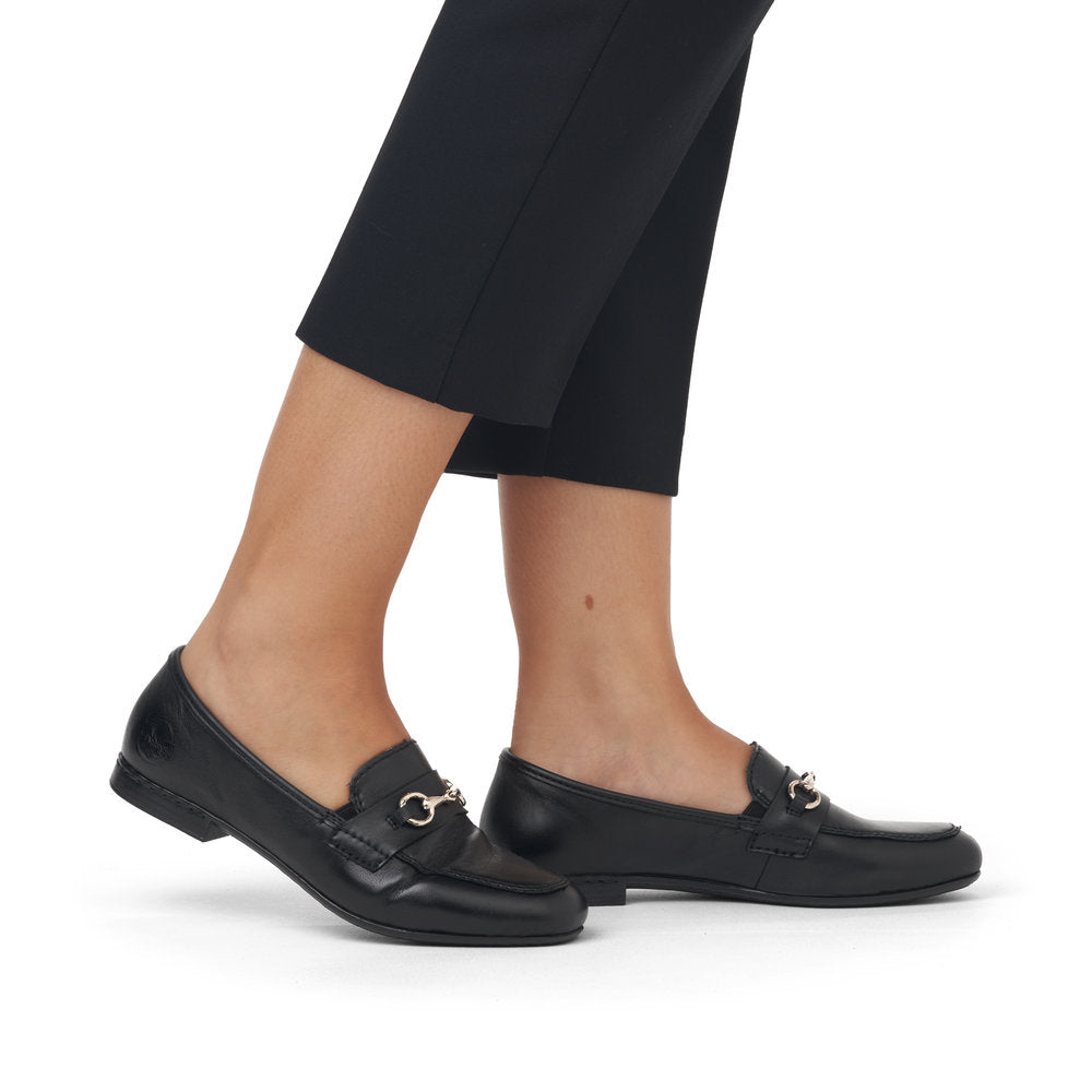 Rieker Ladies Snaffle Trim Loafer Shoe