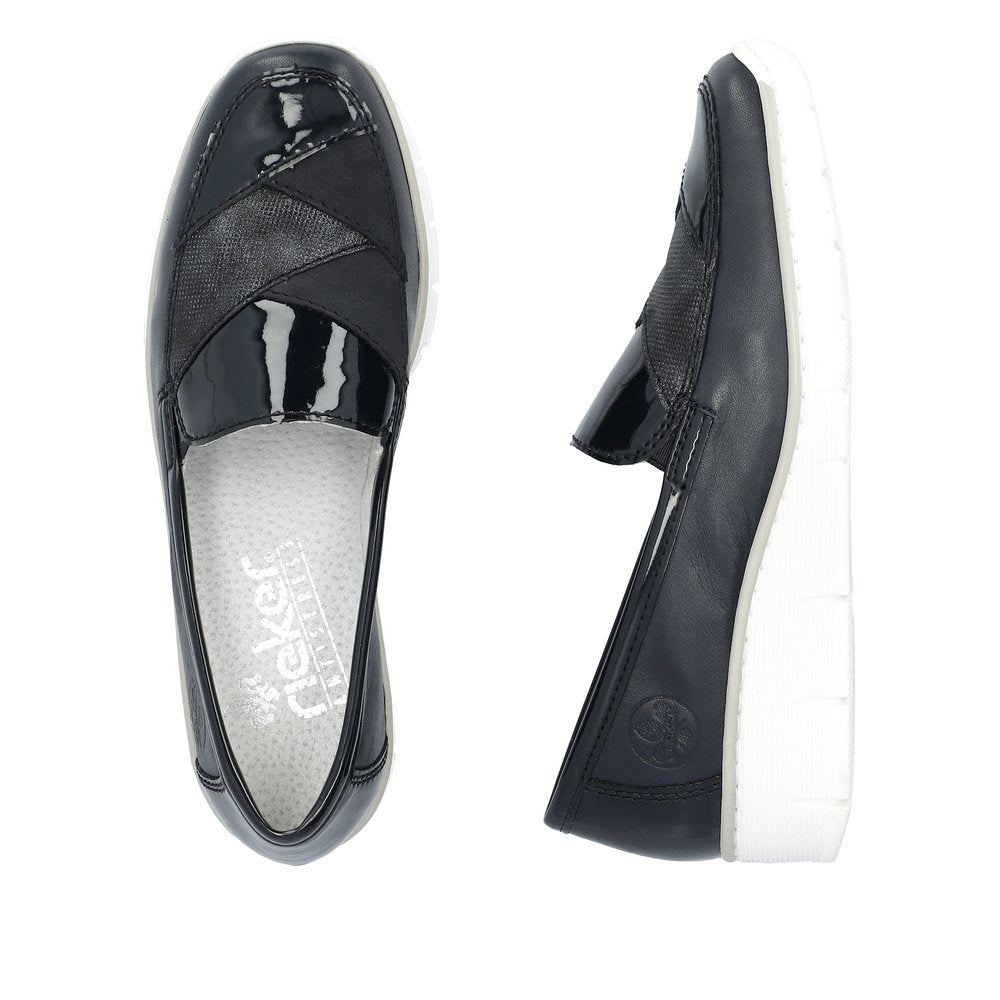 Rieker Ladies Tab Front Flat Shoe