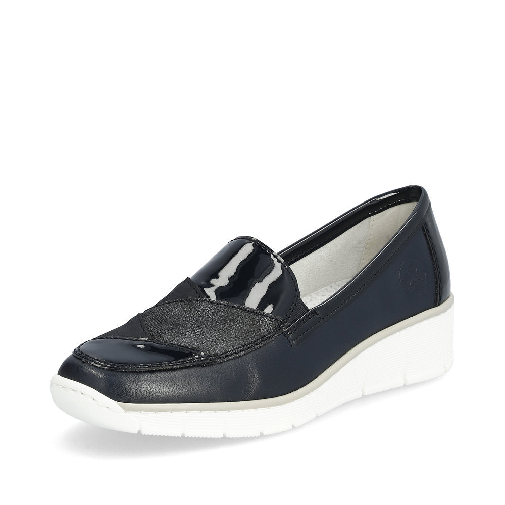 Rieker Ladies Tab Front Flat Shoe