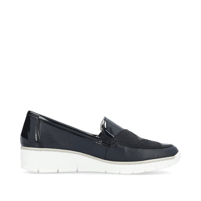 Rieker Ladies Tab Front Flat Shoe