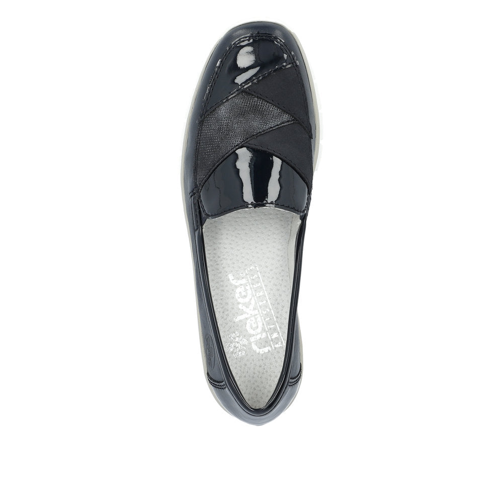Rieker Ladies Tab Front Flat Shoe