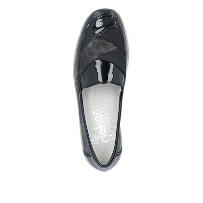 Rieker Ladies Tab Front Flat Shoe