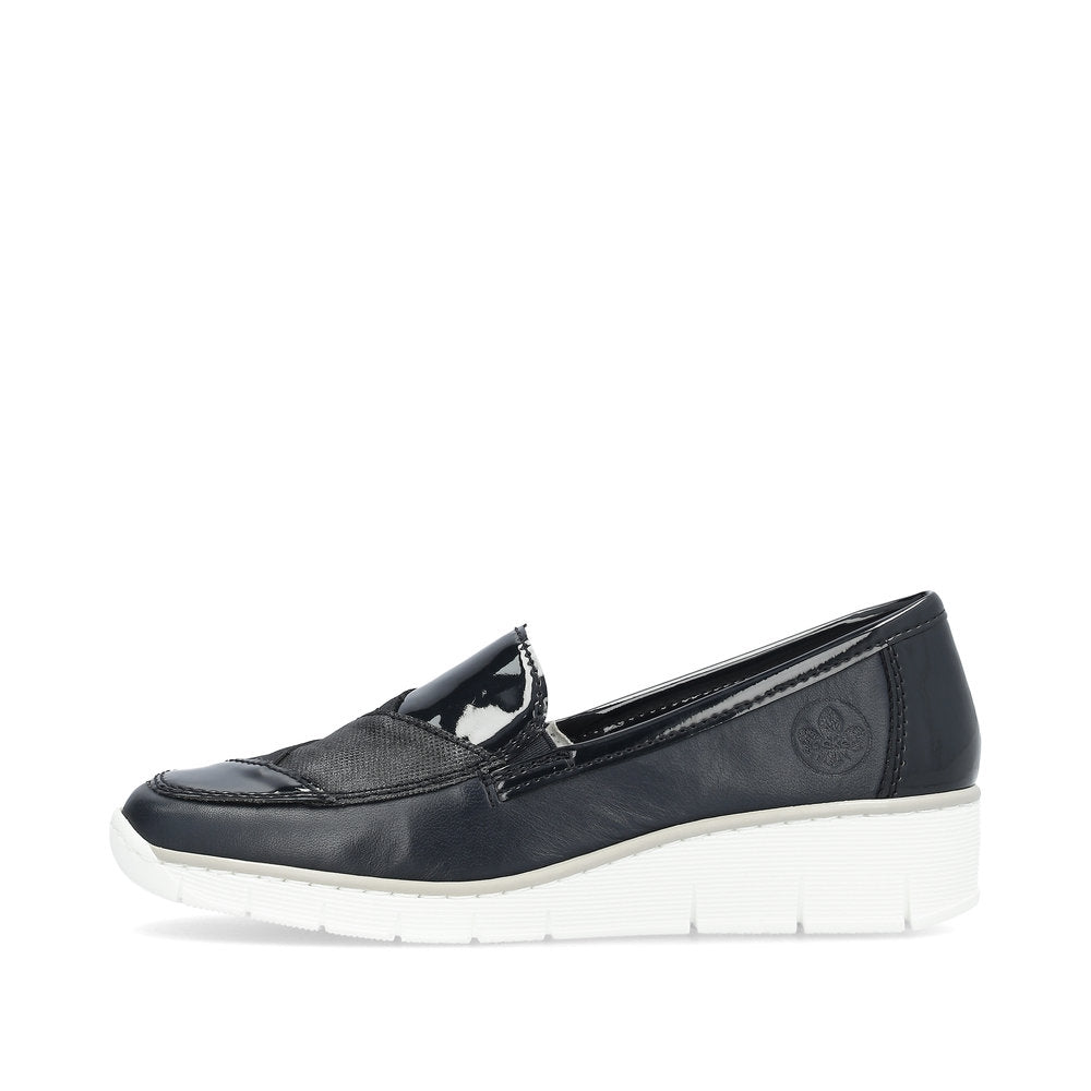 Rieker Ladies Tab Front Flat Shoe