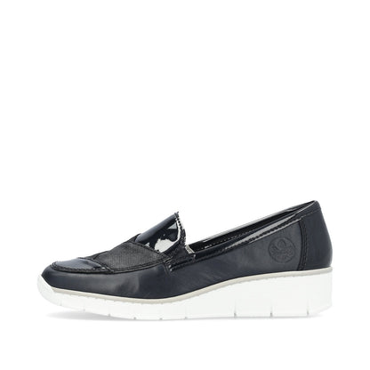 Rieker Ladies Tab Front Flat Shoe